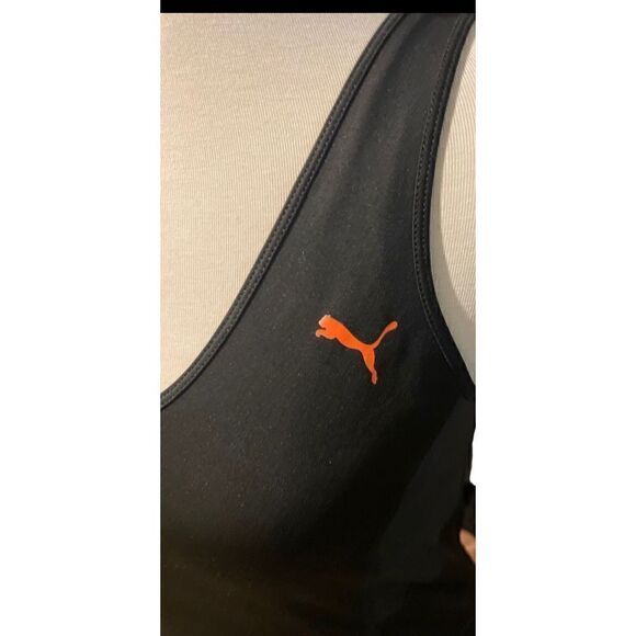 Puma Sport Lifestyle Exercise Top w/ Built in Bra Black Size Medium-EUC - Picture 5 of 12